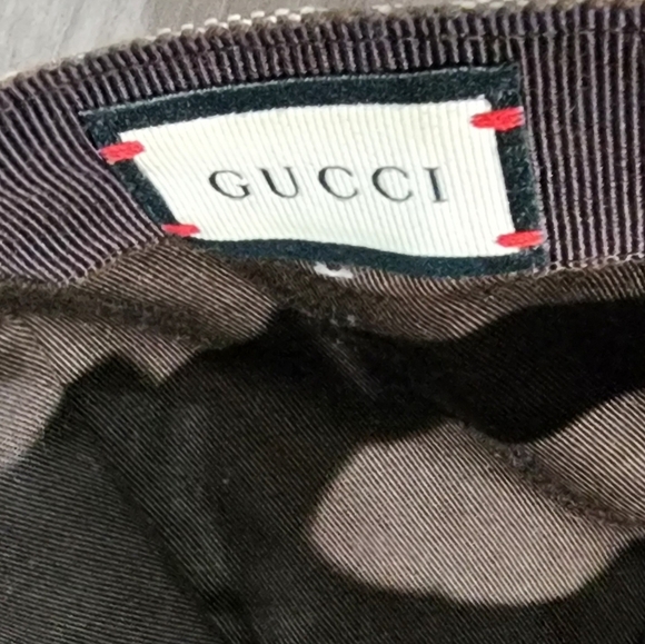 Super EUC Gucci Brown Patterned Baseball Hat
